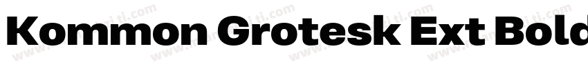 Kommon Grotesk Ext Bold字体转换